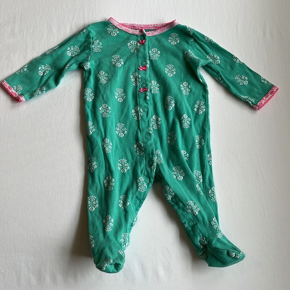 Bundle of 3 Carter's Baby Girl's Footed Pajamas Size 6 Months - Picture 6 of 15